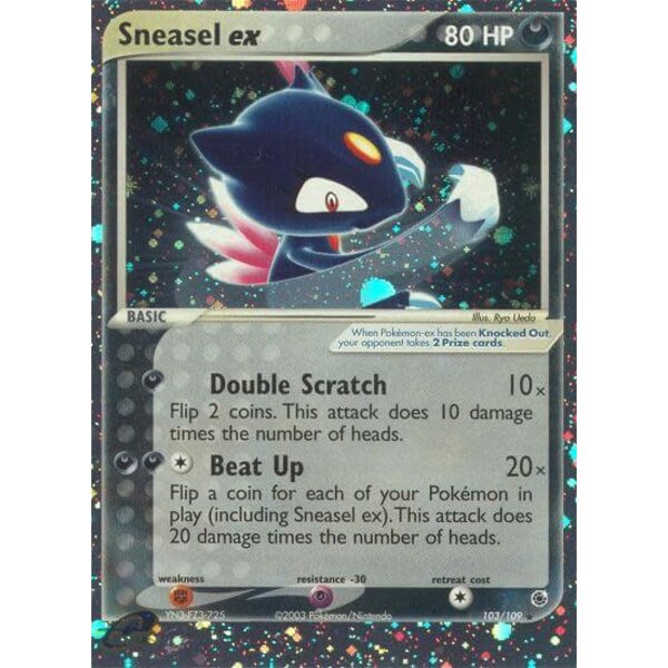 Pokemon Sneasel ex (103) Moderately Played Holofoil