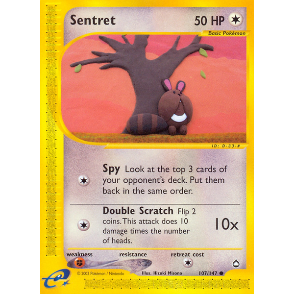 Pokemon Sentret (107) Lightly Played