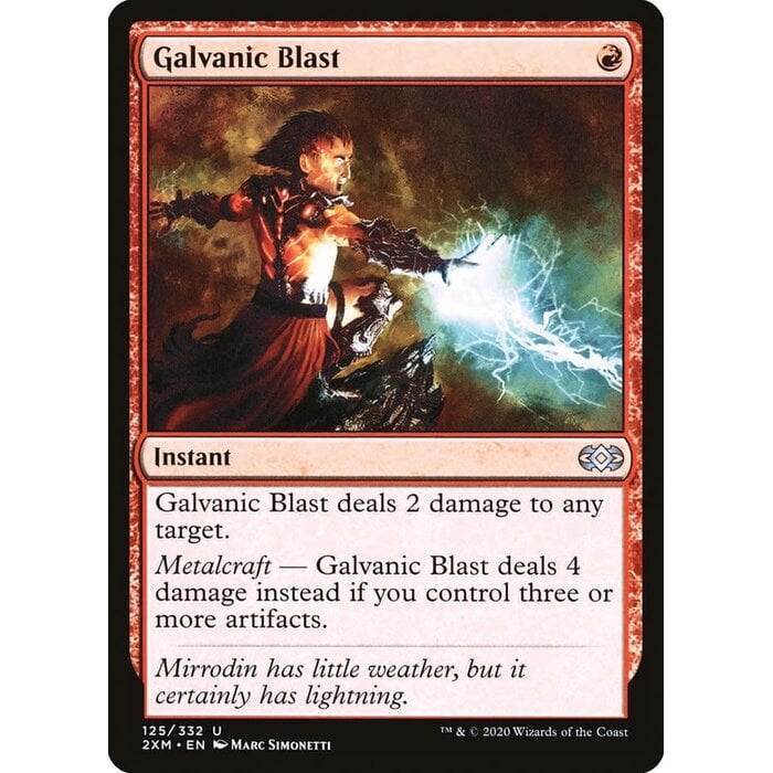 Magic: The Gathering Galvanic Blast (125) Lightly Played Foil