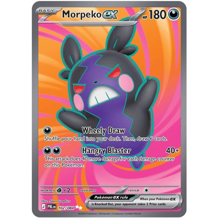 Pokemon Morpeko ex (102) Lightly Played Holofoil