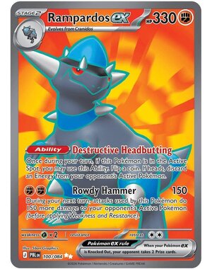 Pokemon Rampardos ex (100) Near Mint Holofoil
