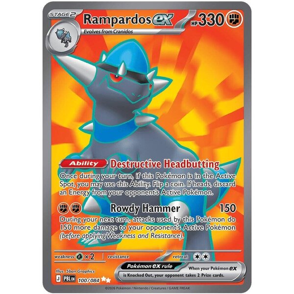 Pokemon Rampardos ex (100) Lightly Played Holofoil