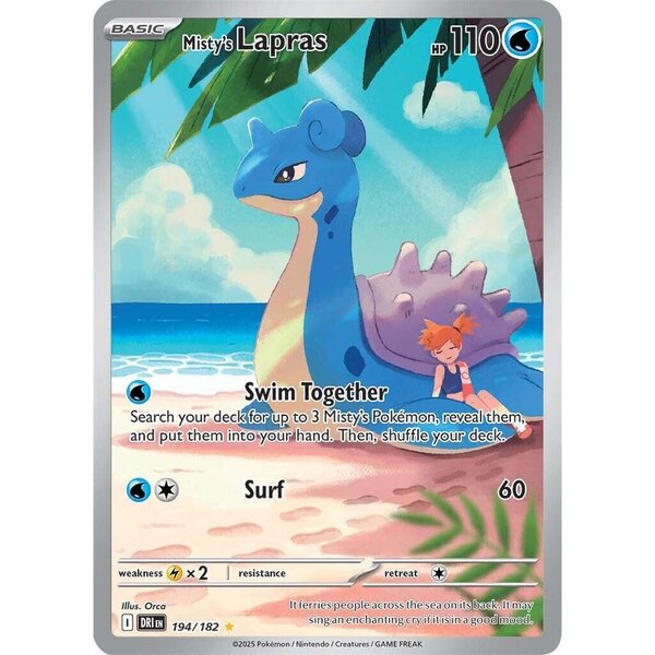 Pokemon Misty's Lapras (194) Near Mint Holofoil