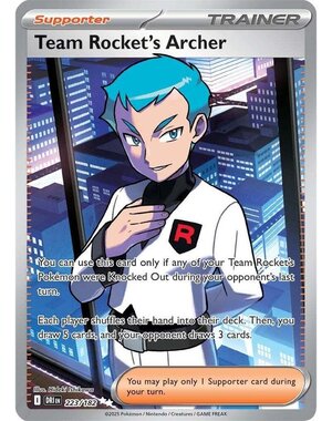 Pokemon Team Rocket's Archer (223) Lightly Played Holofoil