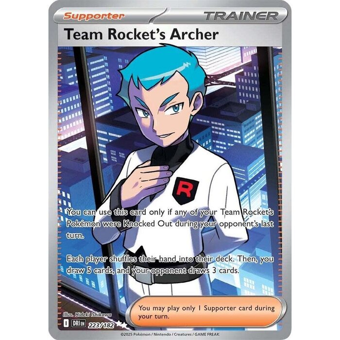 Pokemon Team Rocket's Archer (223) Lightly Played Holofoil