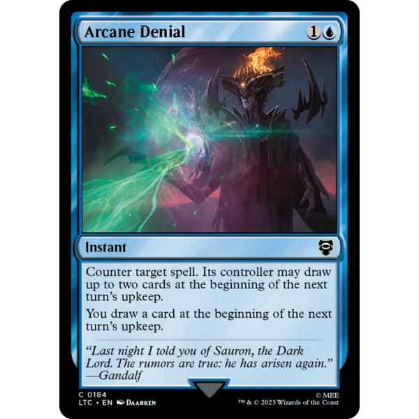 Magic: The Gathering Arcane Denial (184) Lightly Played