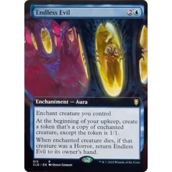 Magic: The Gathering Endless Evil (Extended Art) (615) Lightly Played