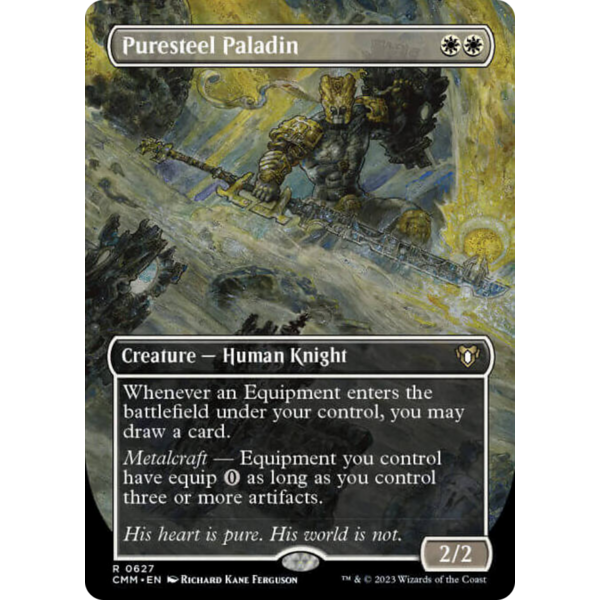 Magic: The Gathering Puresteel Paladin (Borderless) (627) Lightly Played