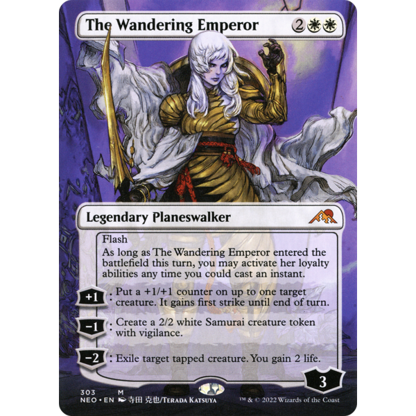 Magic: The Gathering The Wandering Emperor (Borderless) (303) Lightly Played