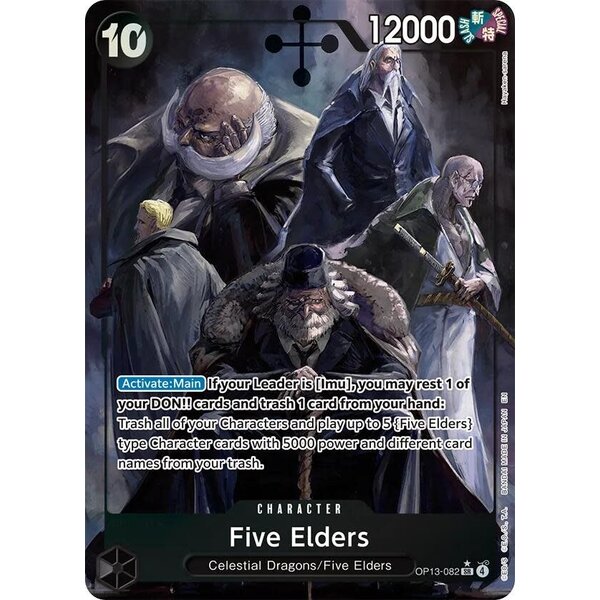 Bandai Five Elders (Alternate Art) (OP13-082) Near Mint Foil