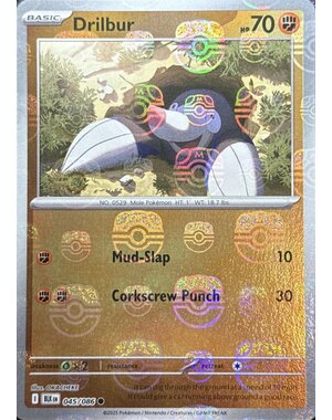 Pokemon Drilbur (Master Ball Pattern) (045) Near Mint Holofoil