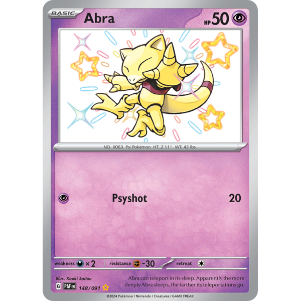 Pokemon Abra (148) Lightly Played Holofoil