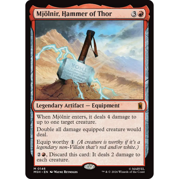 Magic: The Gathering Mjolnir, Hammer of Thor (146) Near Mint
