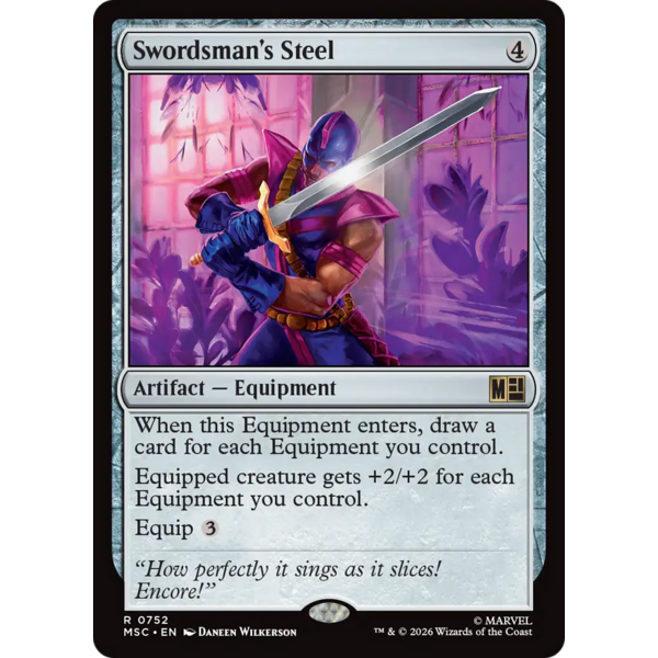 Magic: The Gathering Swordsman's Steel (752) Near Mint Foil