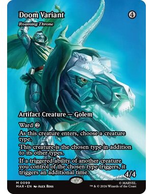 Magic: The Gathering Doom Variant - Roaming Throne (Borderless) (099) Near Mint