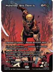 Magic: The Gathering Wolverine, Best There Is (Borderless) (097) Lightly Played