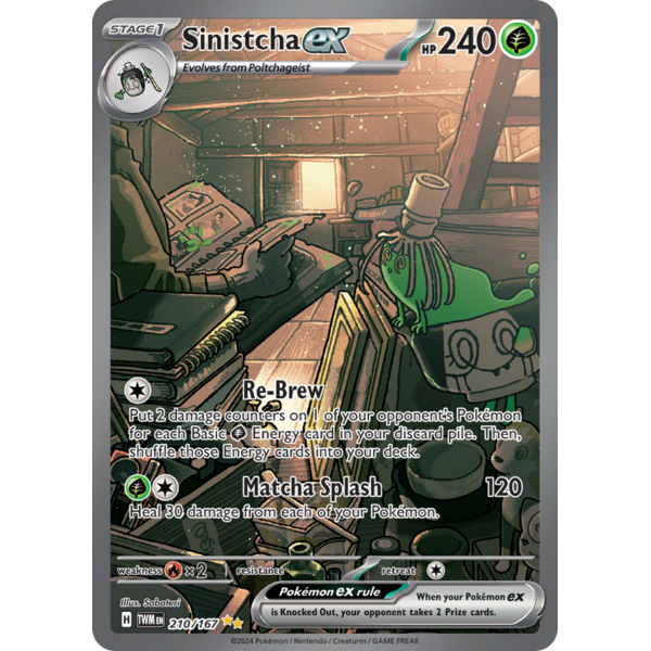 Pokemon Sinistcha ex (210) Near Mint Holofoil