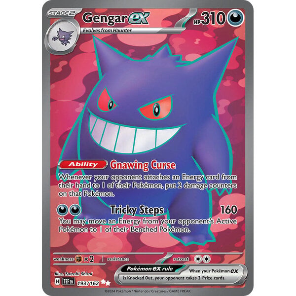 Pokemon Gengar ex (193) Lightly Played Holofoil