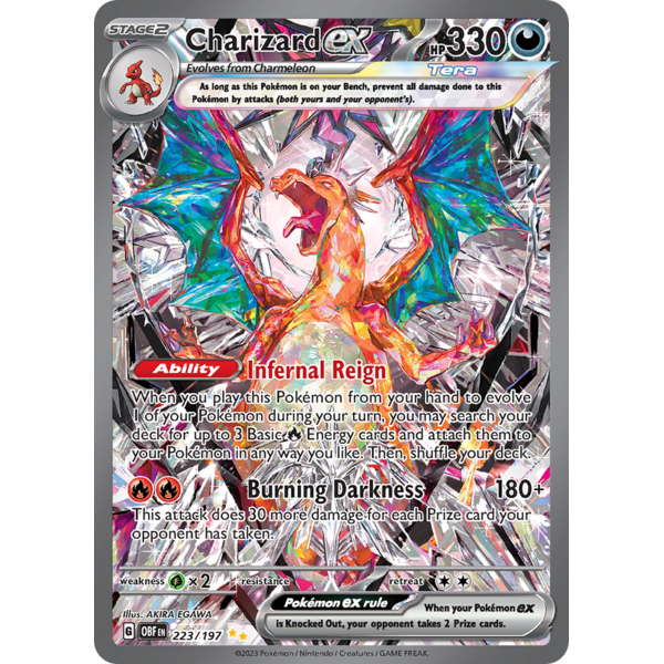 Pokemon Charizard ex (223) Lightly Played Holofoil