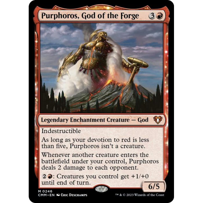 Magic: The Gathering Purphoros, God of the Forge (246) Near Mint Foil