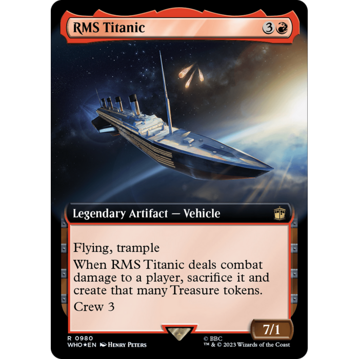 Magic: The Gathering RMS Titanic (Surge Foil) (Extended Art) (980) Lightly Played Foil