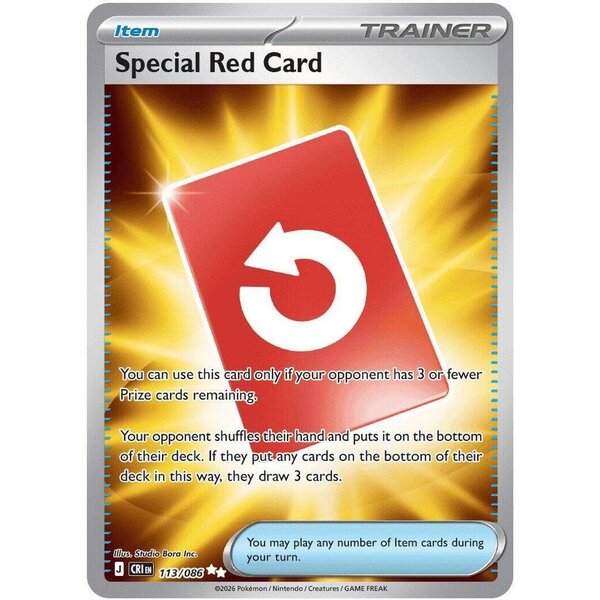 Pokemon Special Red Card (113) Lightly Played Holofoil