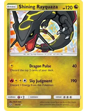 Pokemon Shining Rayquaza (056) Near Mint Holofoil