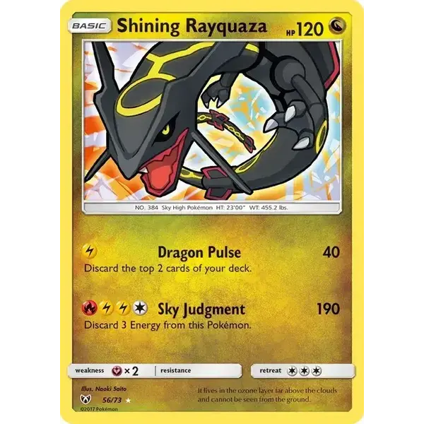 Pokemon Shining Rayquaza (056) Near Mint Holofoil