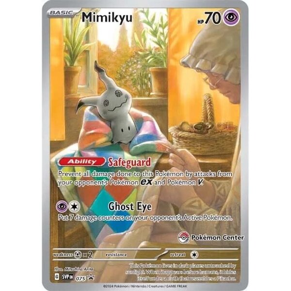 Pokemon Mimikyu (Pokemon Center Exclusive) (075) Lightly Played Holofoil