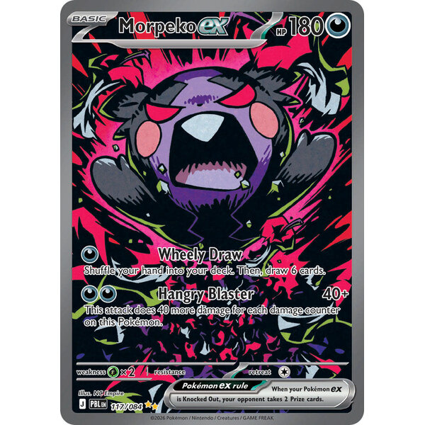 Pokemon Morpeko ex (117) Near Mint Holofoil