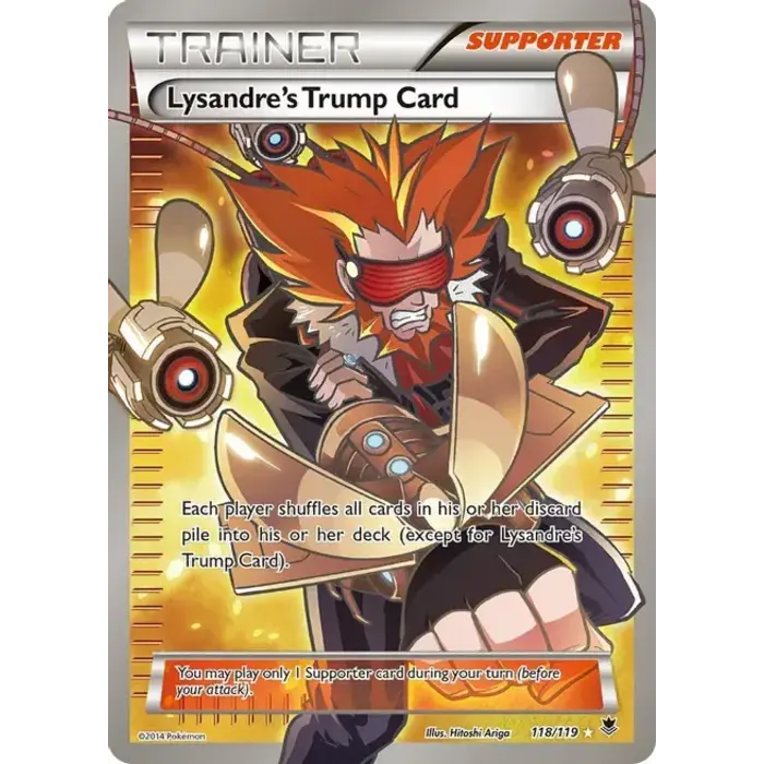 Pokemon Lysandre's Trump Card (Full Art) 118) Lightly Played Holofoil