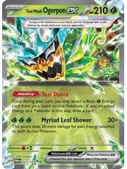 Pokemon Teal Mask Ogerpon ex (025) Lightly Played Holofoil