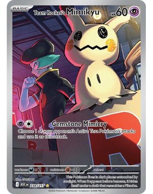 Pokemon Team Rocket's Mimikyu (238) Near Mint Holofoil