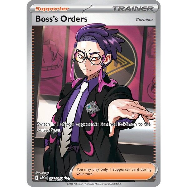 Pokemon Boss's Orders [Corbeau] (256) Lightly Played Holofoil