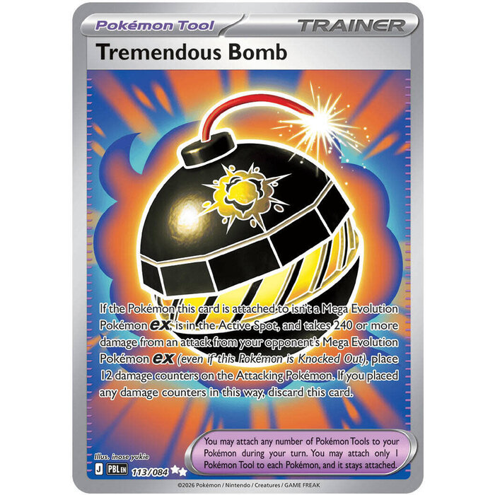 Pokemon Tremendous Bomb (113) Lightly Played Holofoil