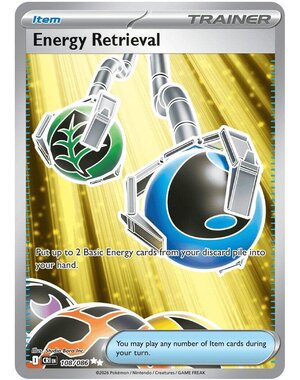 Pokemon Energy Retrieval (108) Lightly Played Holofoil