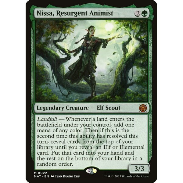 Magic: The Gathering Nissa, Resurgent Animist (022) Lightly Played Foil