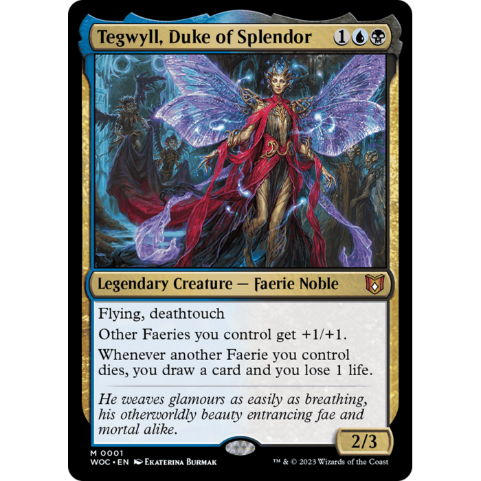 Magic: The Gathering Tegwyll, Duke of Splendor (001) Lightly Played