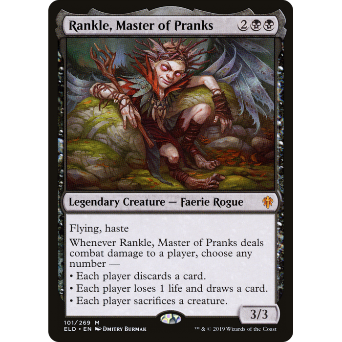 Magic: The Gathering Rankle, Master of Pranks (101) Lightly Played