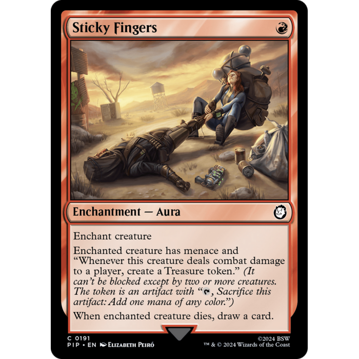 Magic: The Gathering Sticky Fingers (191) Lightly Played Foil