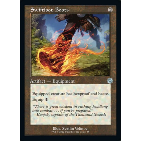 Magic: The Gathering Swiftfoot Boots (058) Lightly Played Foil