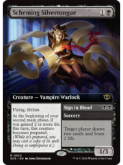 Magic: The Gathering Scheming Silvertongue (Extended Art) (329) Lightly Played Foil