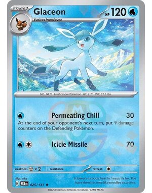 Pokemon Glaceon (Master Ball Pattern) (025) Lightly Played Foil