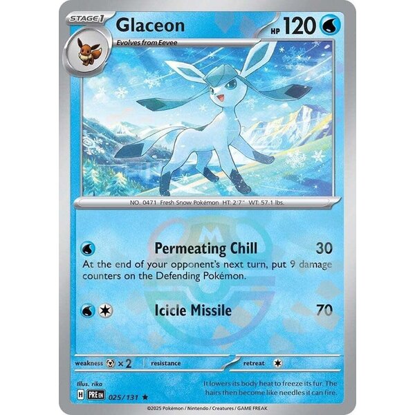 Pokemon Glaceon (Master Ball Pattern) (025) Lightly Played Foil