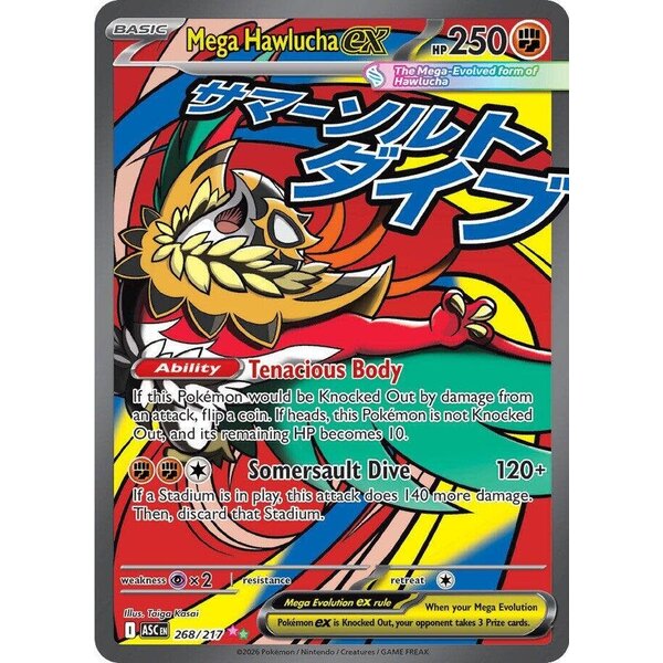 Pokemon Mega Hawlucha ex (268) Lightly Played Holofoil
