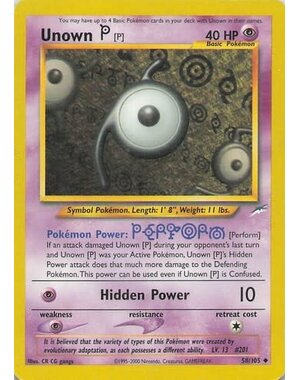 Pokemon Unown [P] (058) UNL Lightly Played