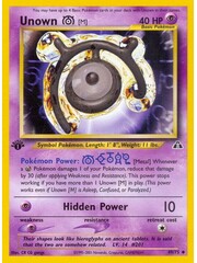 Pokemon Unown [M] (049) 1st Lightly Played