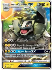 Pokemon Alolan Golem GX (034) Lightly Played Holofoil