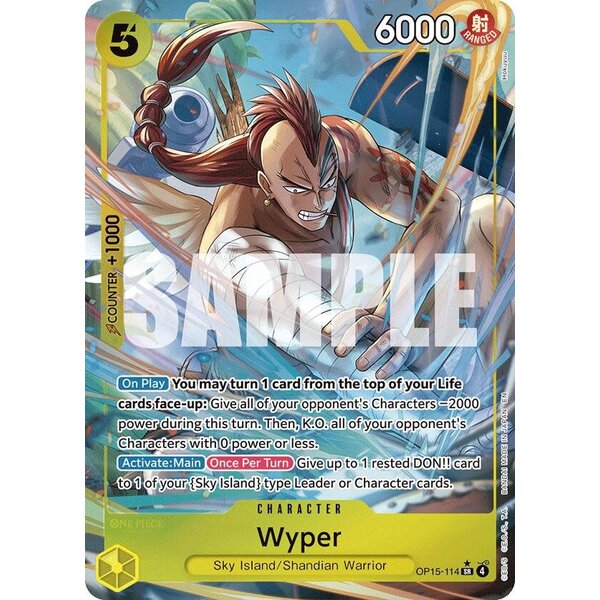 Bandai Wyper (Alternate Art) (OP15-114) Near Mint Foil