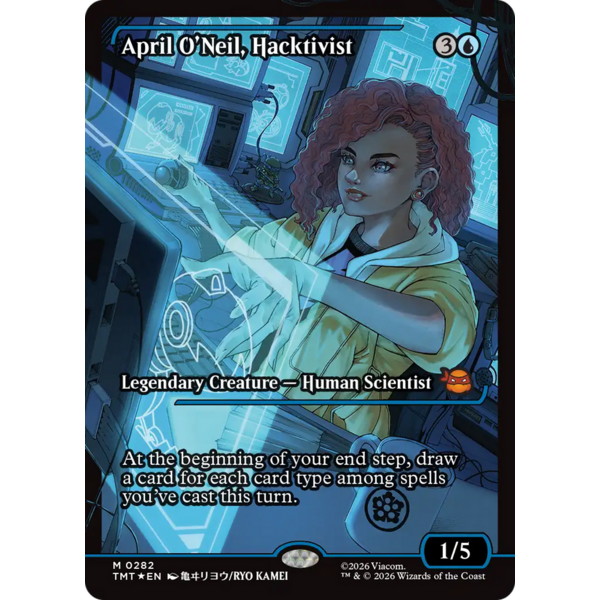 Magic: The Gathering April O'Neil, Hacktivist (Showcase) (282) Near Mint Foil